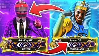 I SWITCHED BUILDS w/ POWER DF FOR A DAY!! *BAD IDEA* LEGEND Power DF + LEGEND Grinding DF NBA 2K20