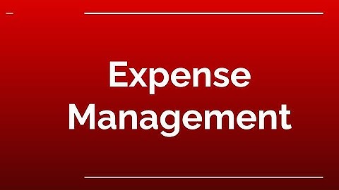 Expense Management