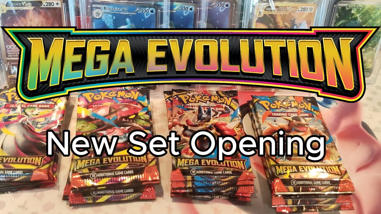 Распаковываю новый набор покемонов «Мегаэволюция»!