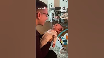 Thumbnail of Newborn Baby Mimics Dad's Voice and Makes Him Giggle