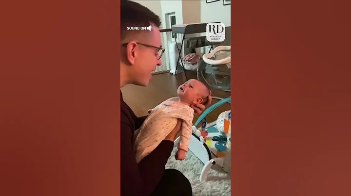 Newborn Baby Mimics Dad's Voice and Makes Him Giggle - DayDayNews