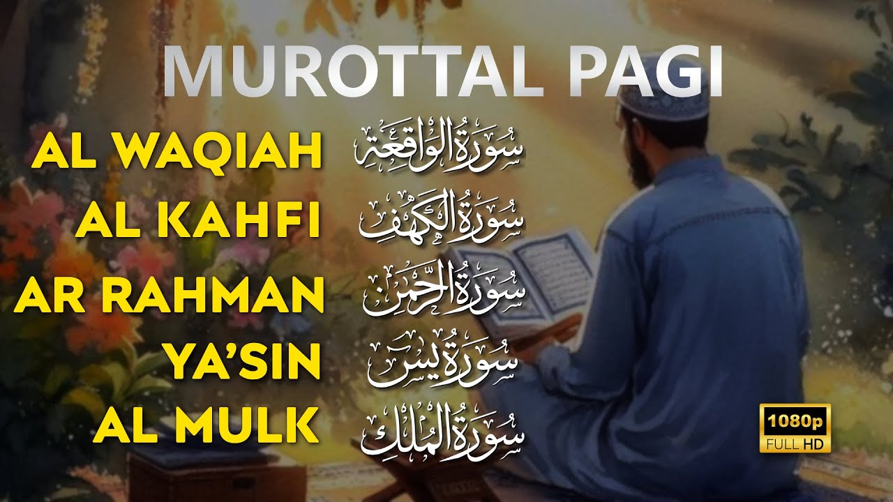 QS AlQuran Indah Di Pagi Hari Surah Al Waqiah, Yasin, Ar Rahman, Al Mulk Al Kahfi | by Alaa Aqel