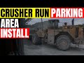 Crusher run stone parking area #crushedstone #dirtboss #dumptruck