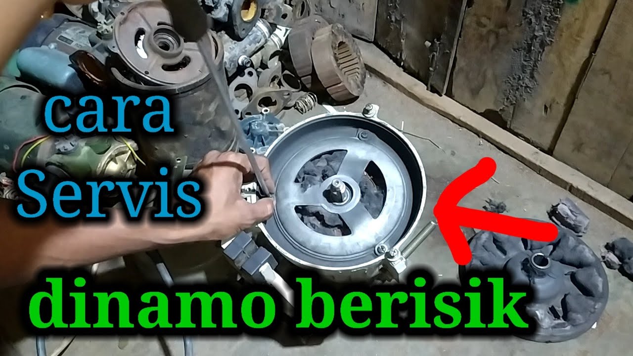 Solusi mengatasi dinamo berisik ,, cara ganti bearing dinamo mesin jahit