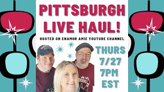 Live Haul of Pittsburgh Vintage Finds with Amie, Jason, and Bill