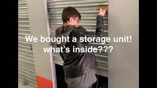 We bought a storage locker! will we find treasure or lose $$$?