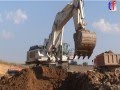 Liebherr R984B, MB & MAN Dump Trucks / B287 Zubringer A71, Münnerstadt, Germany, 09.08.2004.