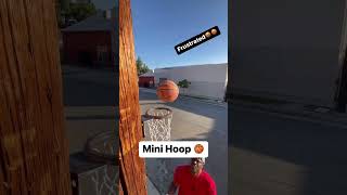 NO WAY ON THE MINI HOOP. 