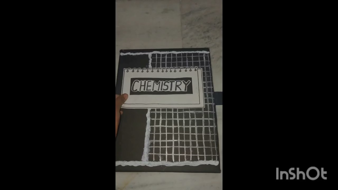 Project file cover or practical file cover of chemistry making