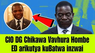 CIO DG Chikawa advices Mnangagwa kuti Kana akubuda munyika anofanira kusataura because akarongerwa
