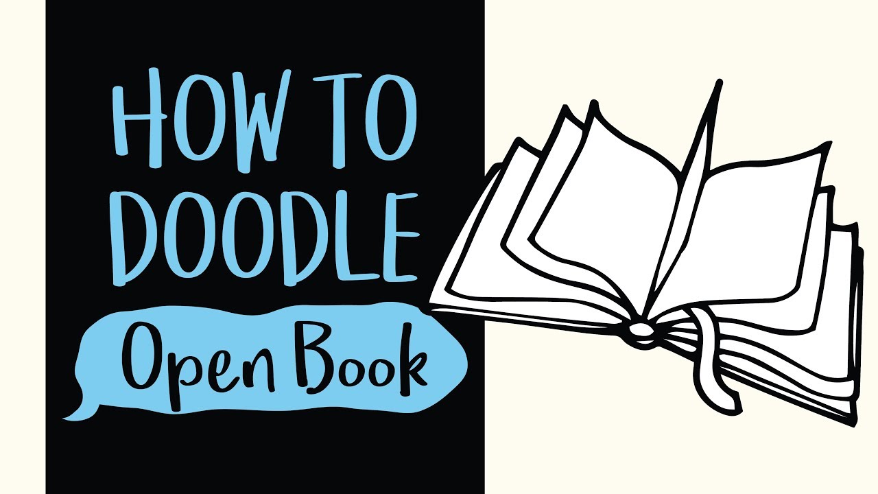 How to draw an open Book Easy 