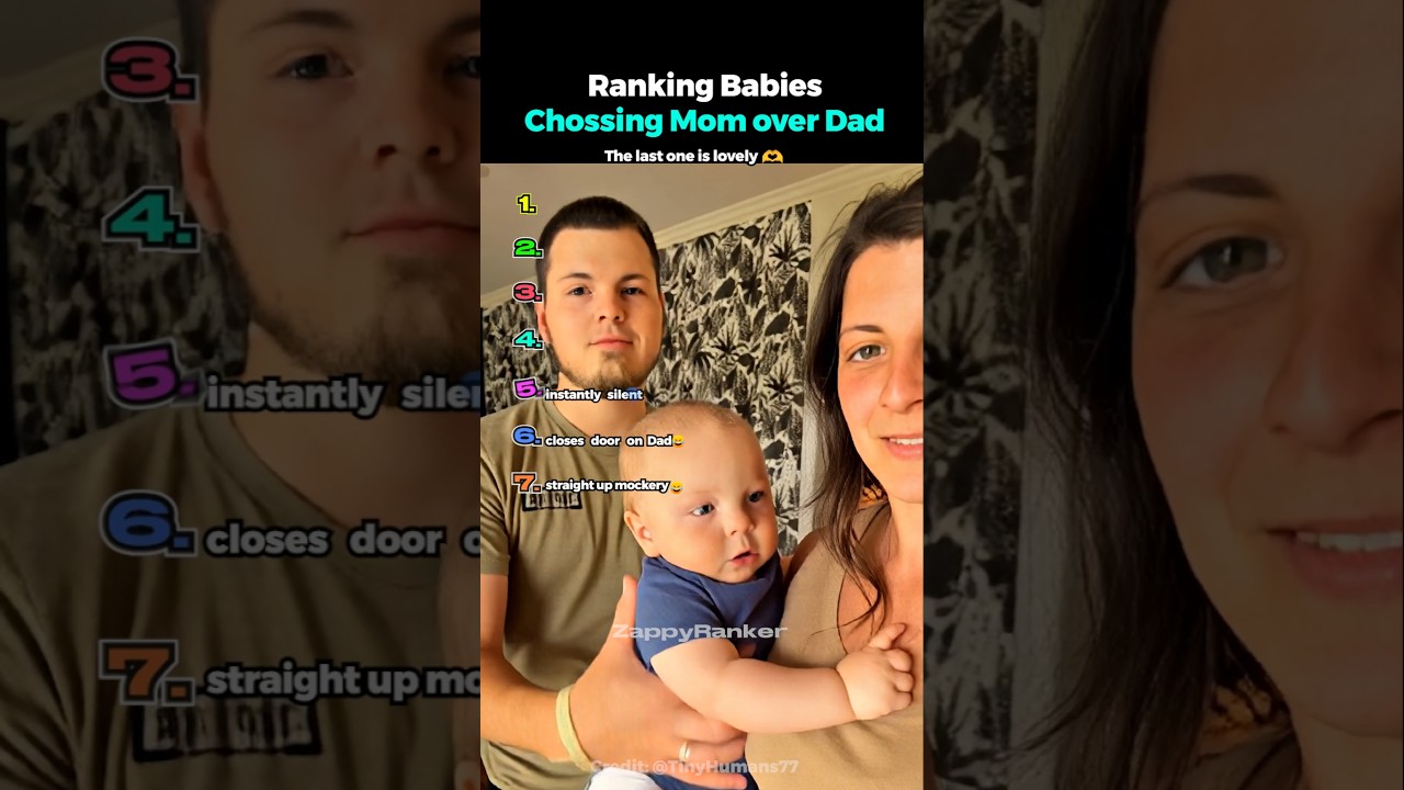 Ranking Babies Choosing Mom Over Dad 💔