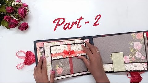 Scrapbook Tutorial part -2 // Howto make a beautiful scrapbook// Handmade photo album