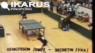 Jacques Secrétin - Stellan Bengtsson - European Table Tennis TOP 12 1981.