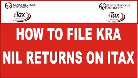 How to file kra returns for unemployed | How to file nil returns