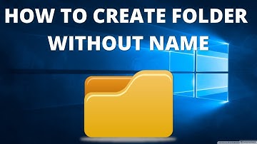 How To Create Folder Without Name || Hindi