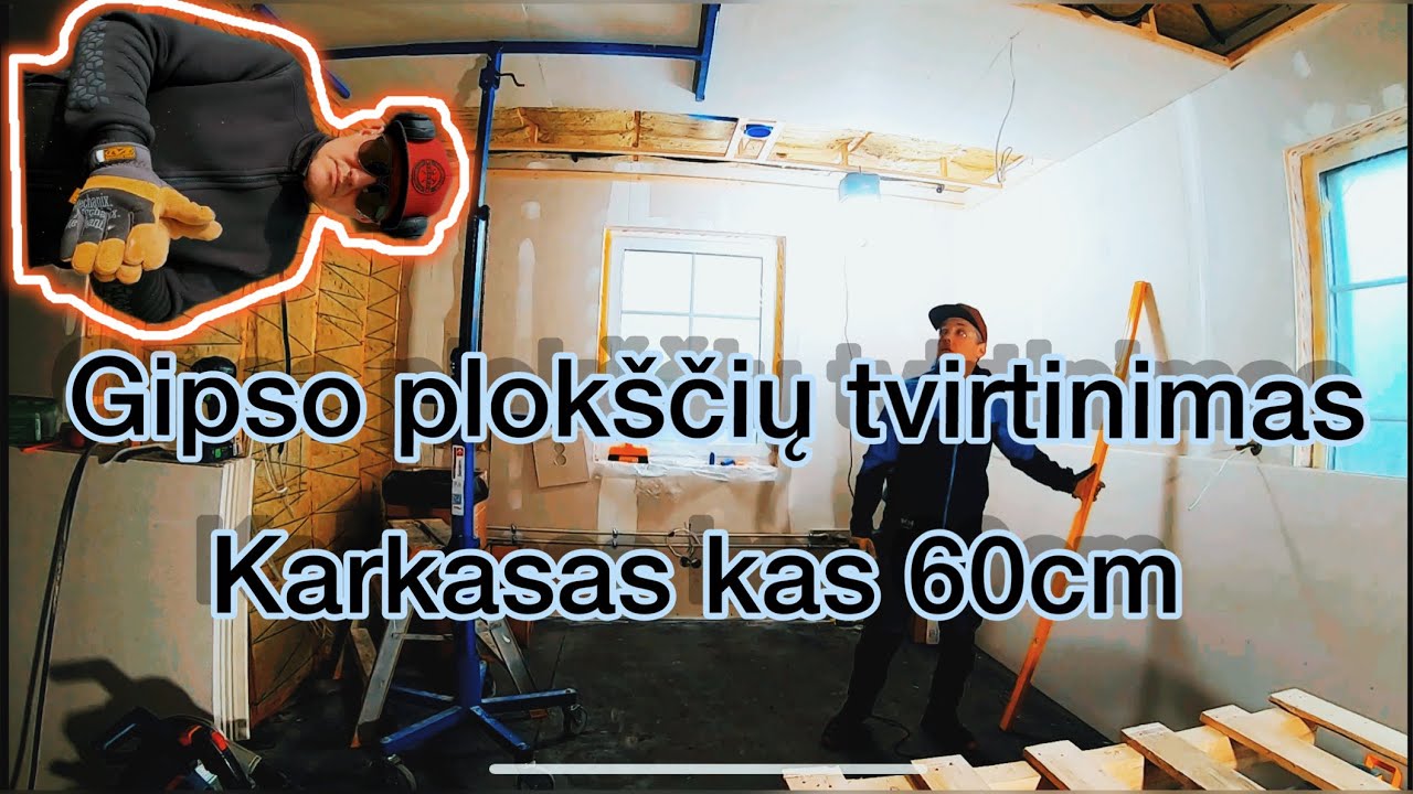 Gipso plokščių montavimas