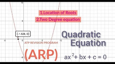 ARP 2k18- Quadratic Equation Part 2