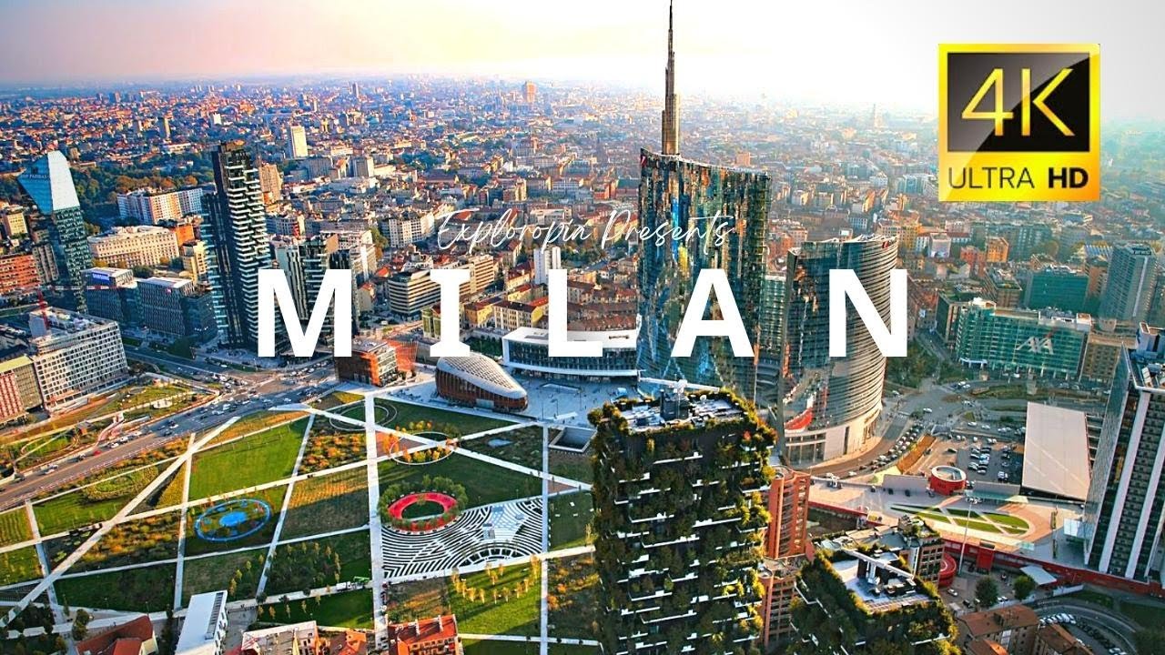 Milan City, Italy 🇮🇹 in 4K ULTRA HD HDR 60 FPS Video by Drone