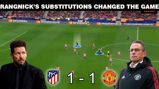 Atlético Madrid vs Manchester United | Tactical Analysis | Champions League 21/22