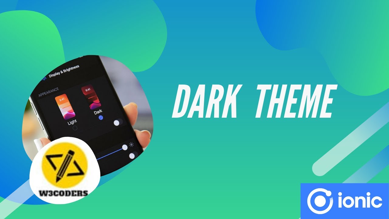 ionic dark theme [Arabic] - YouTube