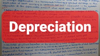 Depreciation (Causes,Need Methods of Depreciation,Definition)