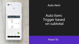 Auto Item: Trigger based on subtotal