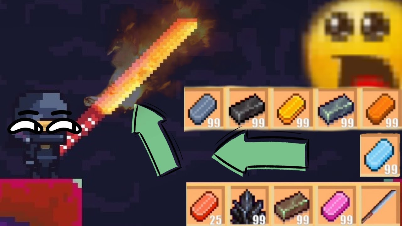 making my dream sword (tsurgi IV): in pixel survival game 2