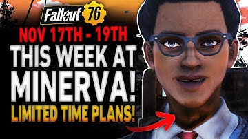 Fallout 76 Minerva Sale Location | November 17th - 19th