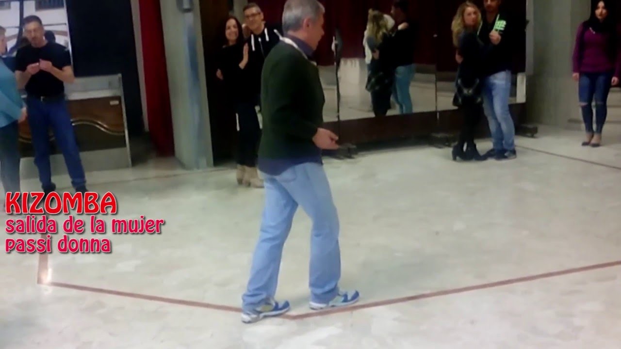 kizomba -  principianti -  salida mujer passi donna e esecuzione