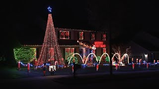 This holiday home display features over 50,000 individual lights.