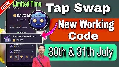 TapSwap Blockchain Secrets Part 2 Code 31 July | TapSwap Code Today | Blockchain Secrets Part 2 Code