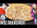 Die GRÖßTE PIZZA der WELT kaufen! (Wettessen eskaliert)