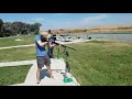 Long &amp; Em busting clays - Martinez Gun Club 09092018
