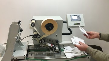 Automatic labeling of flat bags with LAB510