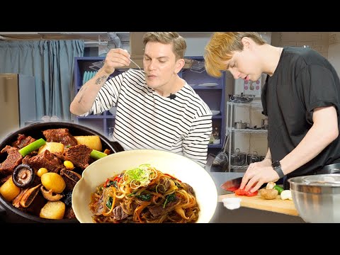 이젠 <strong>명절</strong> 음식도 밀키트로?! 외국인들이 밀키트로 직접 만들어본 <strong>한식</strong>! | 갈비찜 &amp;amp; 잡채