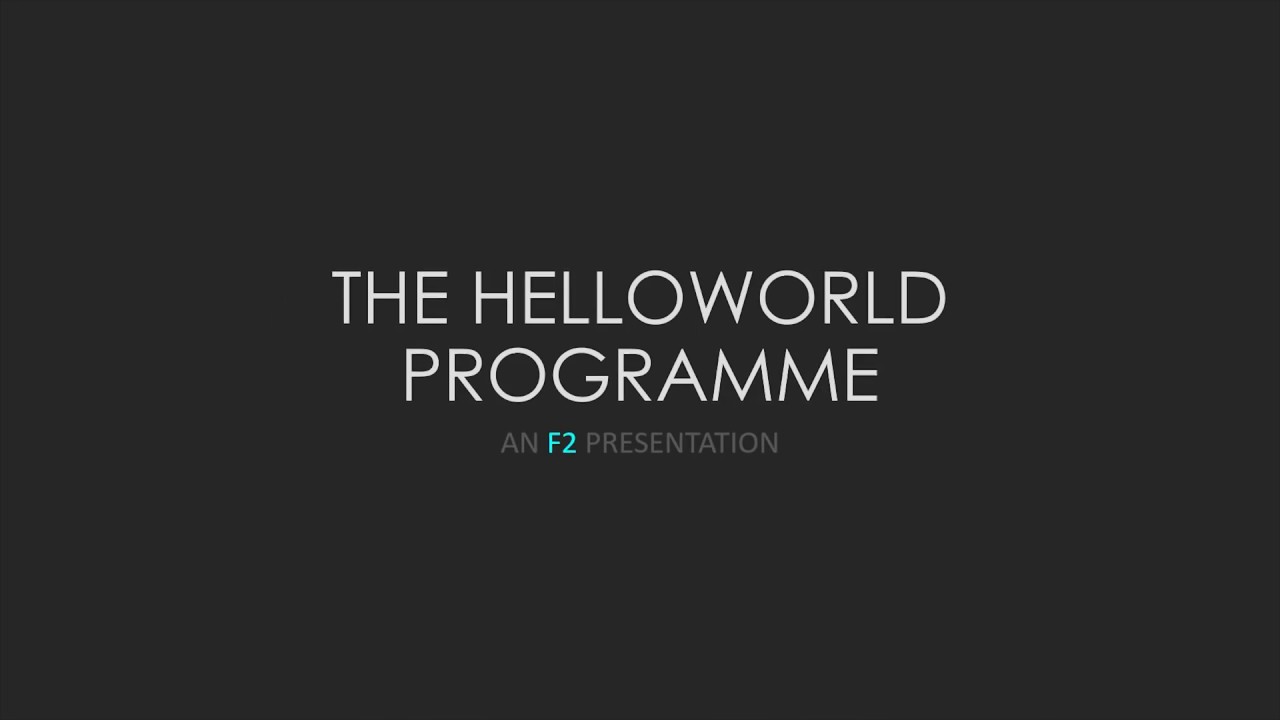 Your First Program - YouTube