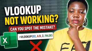 Can You Spot Why My VLOOKUP Isn't Working?