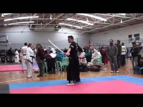 Mr Jared Abbott from FFMAC.COM.AU Extreme Double Sword Form