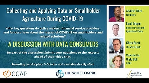 Webinar | Data Consumers: Collecting and Applying Data on Smallholder Ag During COVID19