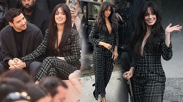 Camila Cabello holds hands with boyfriend Henry Junior Chalhoub at Chanel