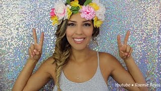 Snapchat Flower Crown Filter Makeup Tutorial | Raemie Makeup