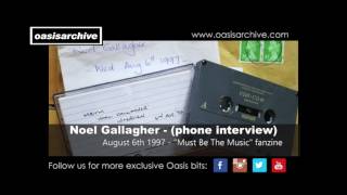 Noel Gallagher new unheard phone interview 6th August 1997