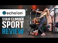 Echelon stair climber sport review very compact but