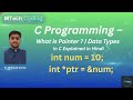 Pointer Explained in Hindi | What is Pointer in C | Data Types in C