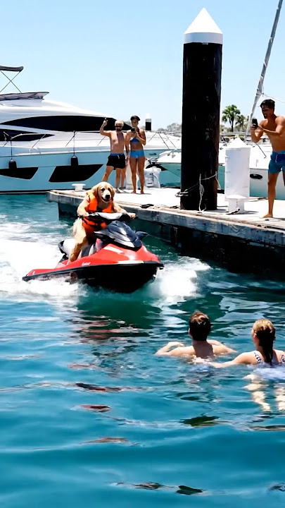 Dog Steals Jetski!