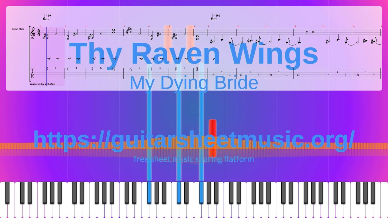 Thy Raven Wings Sheet Music Free, My Dying Bride Synthesia Piano
