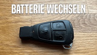 Mercedes Schlüssel Batterie wechseln | Deutsch