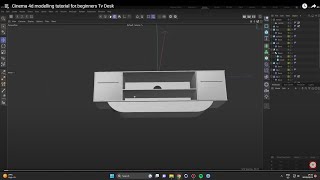Cinema 4d modelling tutorial for beginners Tv Desk