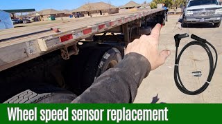 Wheel Speed Sensor Install On Semi Trailer
